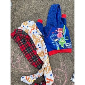 Boys PJ Masks Hoodie 3T and Fleece Pajamas 4T Bundle Carters PJ Place 3pc Set